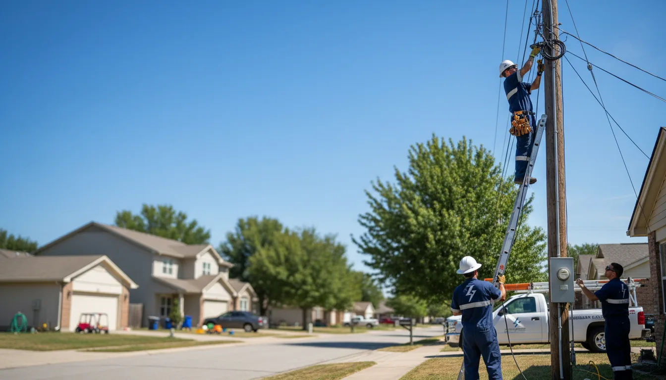 Residential electrician providing installation services in Leeds, MA